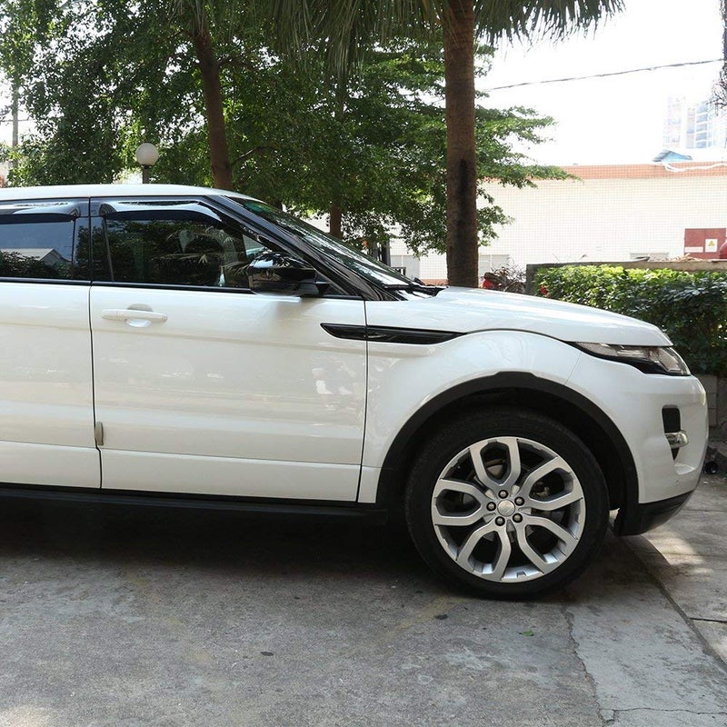 YIWANG ABS Chrome Side Door Fender Air Vent Outlet Trim for Land Rover Range Rover Evoque 2012-2018 Car Accessories (Gloss Black) - Image 5